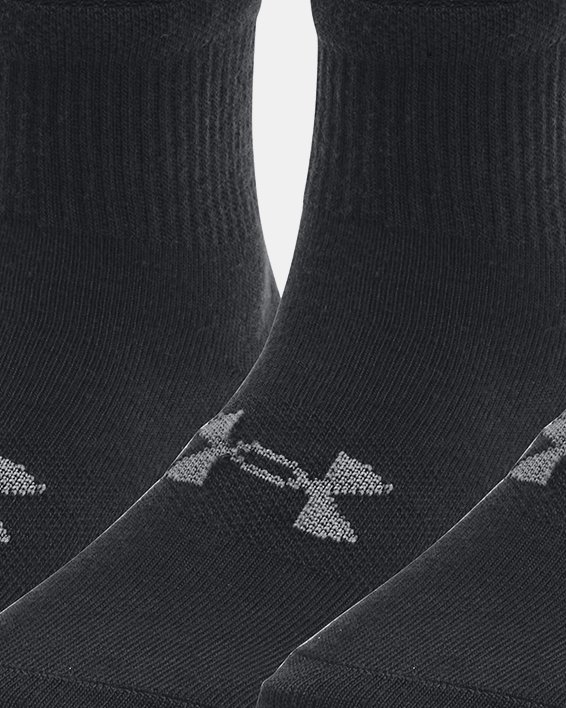 UA Essential knöchelhohe Socken für Kinder – 3er-Pack, Black, pdpMainDesktop image number 0