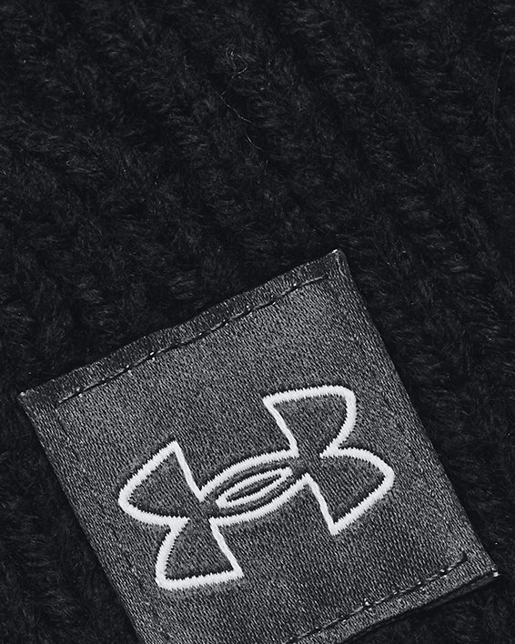 Gorro tejido trenzado UA Halftime para mujer, Black, pdpMainDesktop image number 1