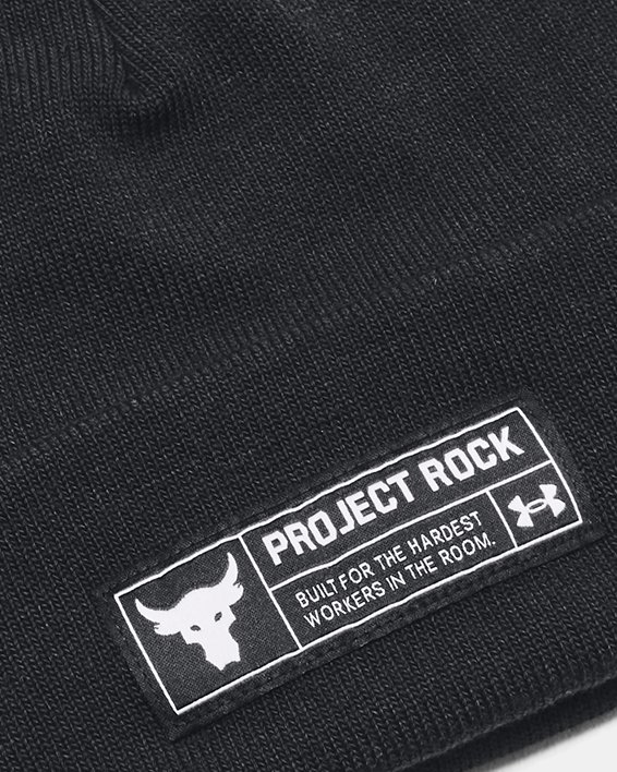 Men's Project Rock Beanie in Black image number 0