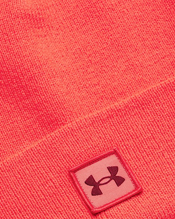 Unisex UA Halftime Cuff Beanie, Red, pdpMainDesktop image number 0