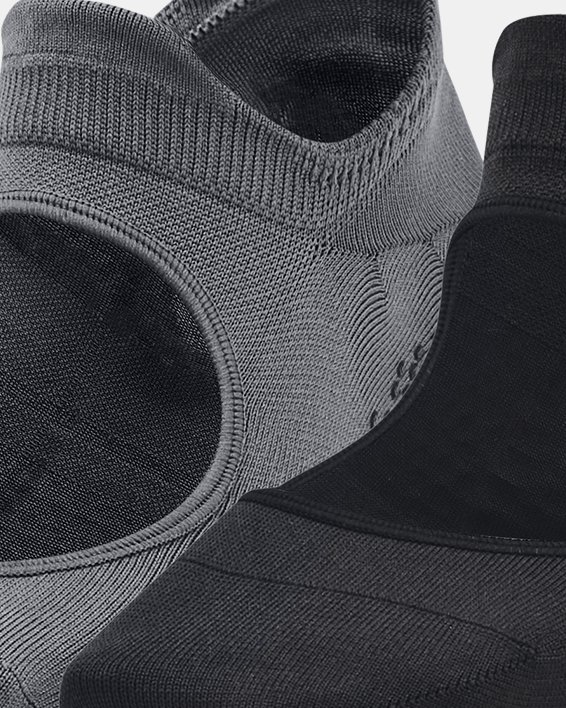 Lot de 2 paires de chaussettes UA Breathe Balance pour femme, Black, pdpMainDesktop image number 0