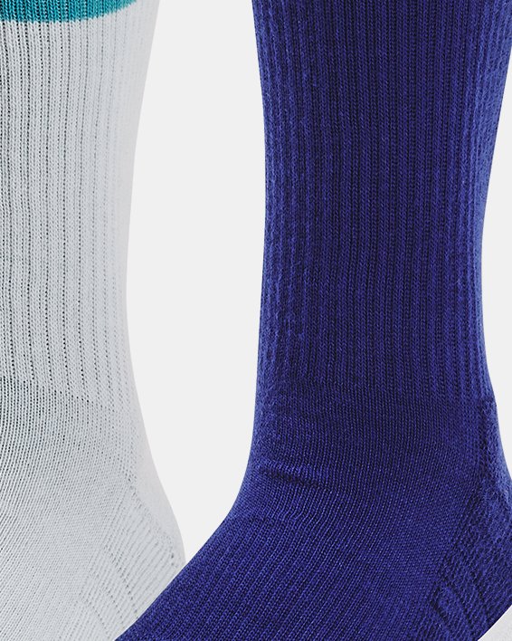 Kinder HeatGear® halbhohe Socken im 3er-Pack, Blue, pdpMainDesktop image number 0