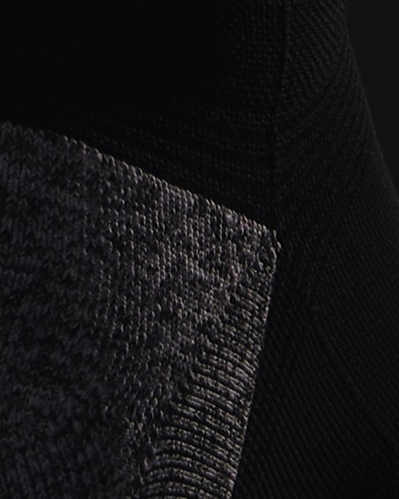 Unisex UA ArmourDry™ Run Cushion No Show Tab Socks in Black image number 1