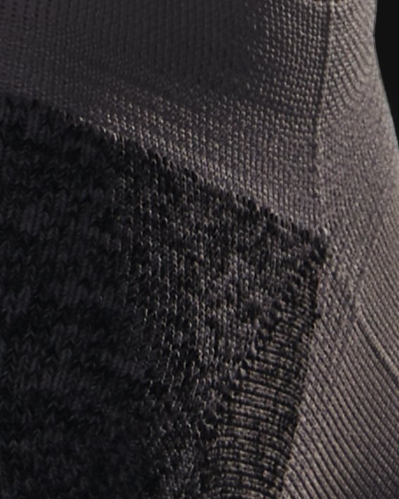 Unisex UA ArmourDry™ Run Cushion No Show Tab Socks, White, pdpMainDesktop image number 1