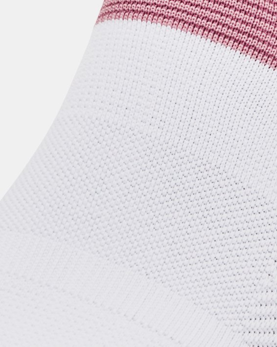Unisex UA ArmourDry™ Run Lite 2-Pack No Show Tab Socks in White image number 1