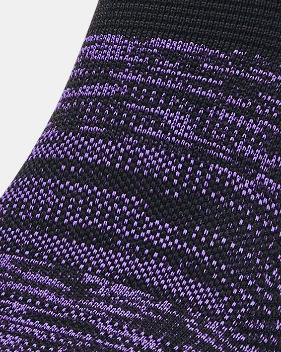 Unisex UA ArmourDry™ Run Lite 2-Pack No Show Tab Socks in Purple image number 1