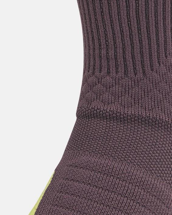 Unisex UA ArmourDry™ Playmaker Mid-Crew Socks in Gray image number 1