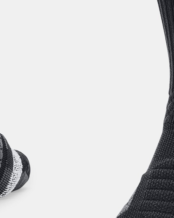 Unisex Project Rock ArmourDry™ Playmaker Mid-Crew Socks, Black, pdpMainDesktop image number 0