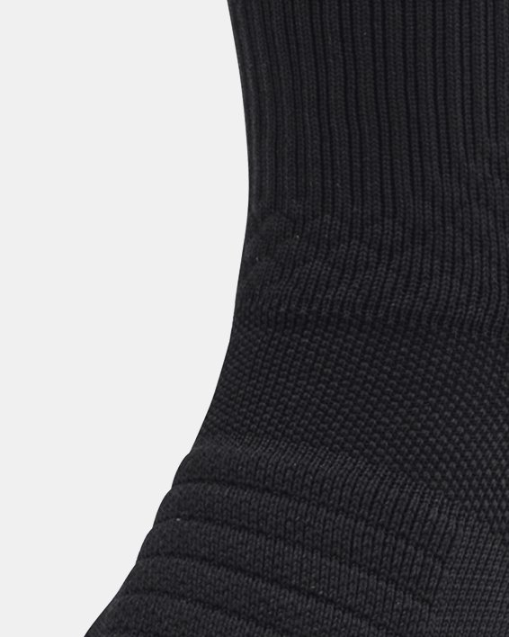 Unisex Curry ArmourDry™ Playmaker Mid-Crew Socks in Black image number 1