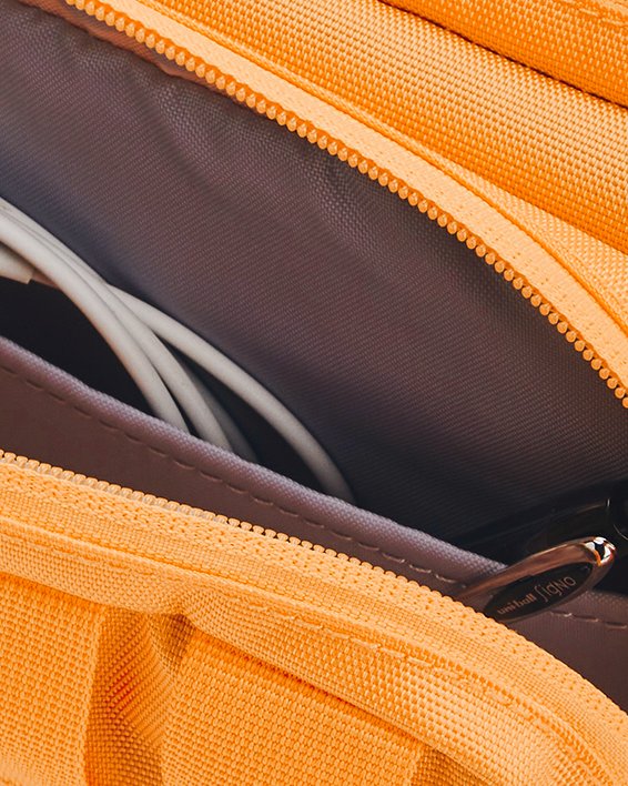 Unisex Project Rock Waist Bag, Orange, pdpMainDesktop image number 3