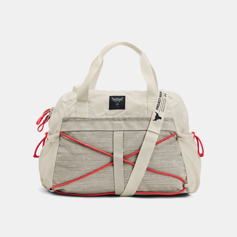 women's project rock small gym bag ivory / black one size