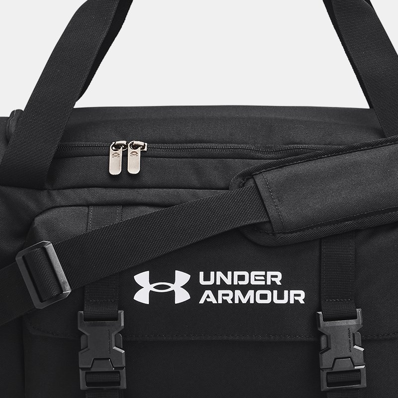 Unisex Under Armour Gametime Small Duffle Bag Black / White One Size