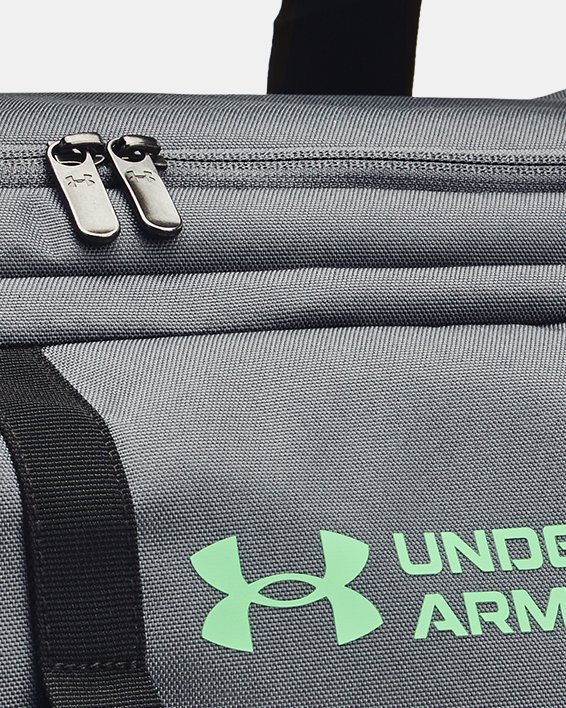 Unisex UA Gametime Small Duffle Bag in Gray image number 2