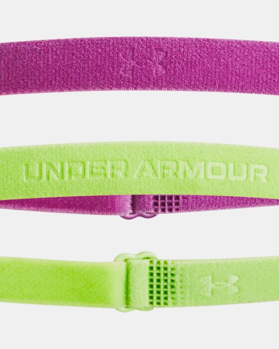 Women's UA Adjustable Mini Headbands 2-Pack, Purple, pdpMainDesktop image number 0