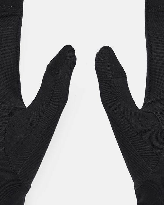 Men's UA Storm Run Liner Gloves, Black, pdpMainDesktop image number 1