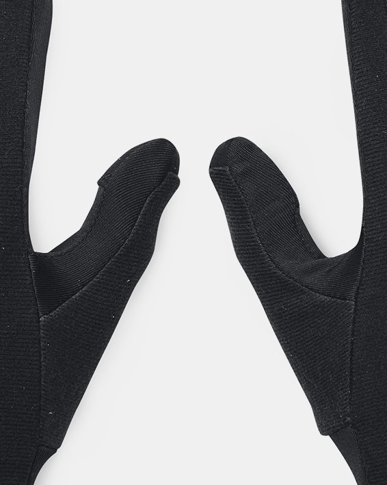 Women's UA Storm Run Liner Gloves, Black, pdpMainDesktop image number 0