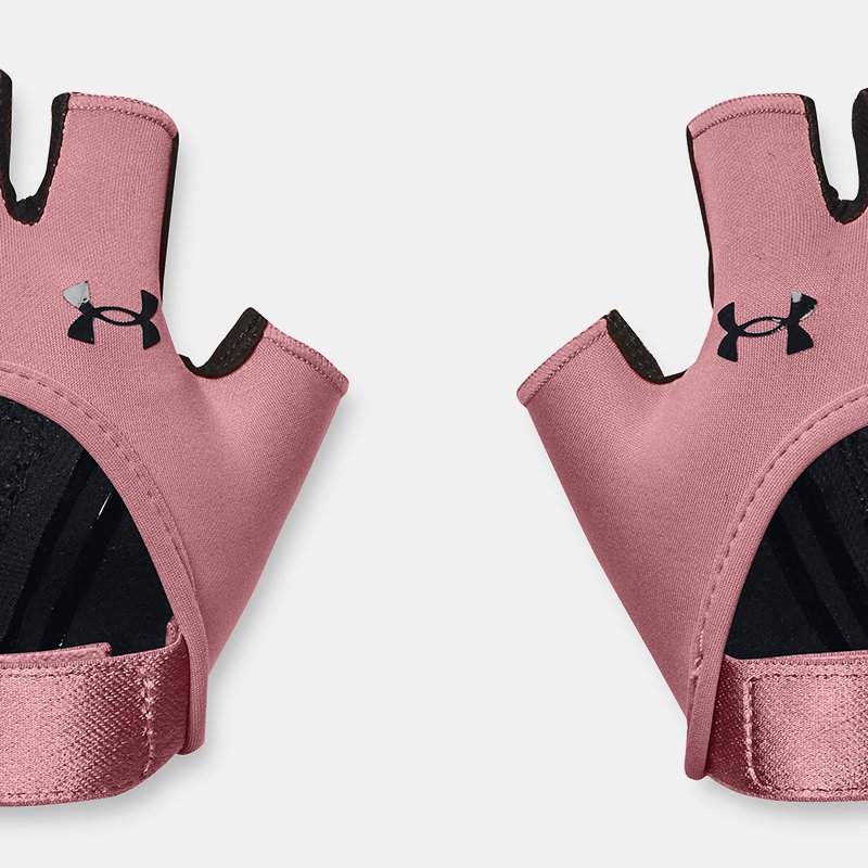 Women's Under Armour Training Gloves Pink Elixir / Black / Black XL