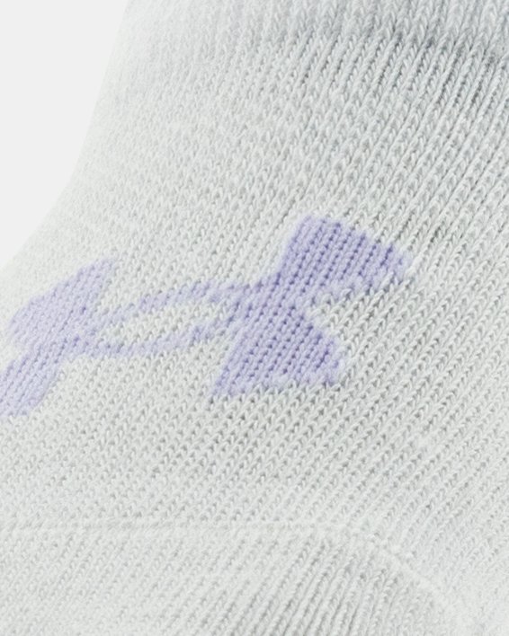 Girls' UA Essential 6-Pack Ultra Low Tab Socks