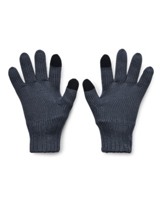 Alanui Antarctic Circle wool gloves - Black