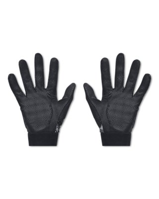 Перчатки Under Armour UA Clean Up Batting Gloves для мальчиков, цвет: Чёрный / Серый — фото 2