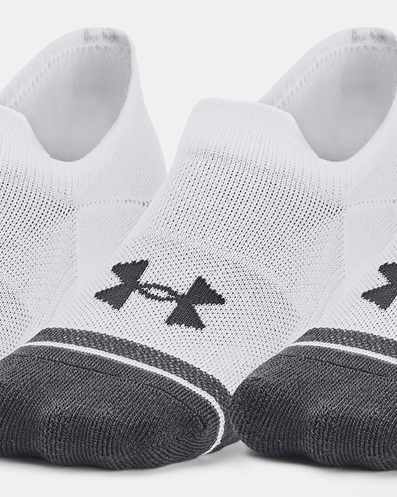 Uniseks sokken UA Performance Tech Ultra Low Tab – 3 paar, White, pdpMainDesktop image number 0