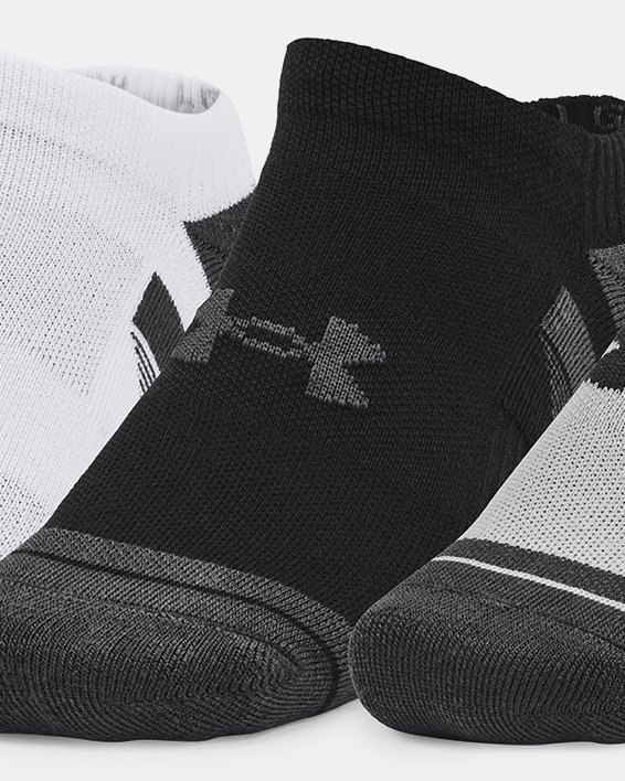 Lot de 3 paires de chaussettes invisibles UA Performance Tech unisexes, Gray, pdpMainDesktop image number 0
