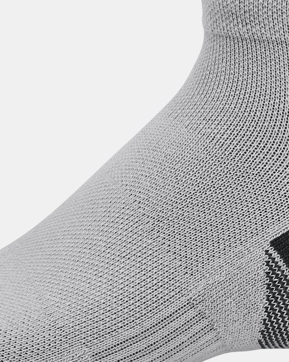 Niskie bawełniane skarpety uniseks UA Performance Tech — 3 pary, Gray, pdpMainDesktop image number 3