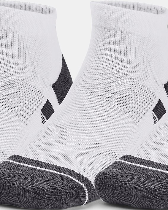 ถุงเท้าข้อต่ำ UA Performance Tech ยูนิเซ็กส์ แพ็ก 3 คู่ in White image number 0