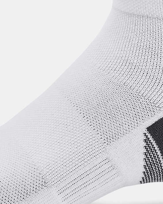 Unisex UA Performance Tech 3-Pack Low Cut Socks, White, pdpMainDesktop image number 3