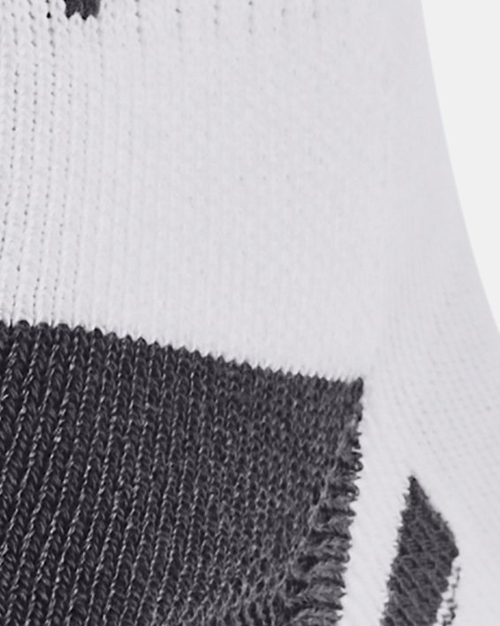 Unisex UA Performance Tech 3-Pack Low Cut Socks, White, pdpMainDesktop image number 2