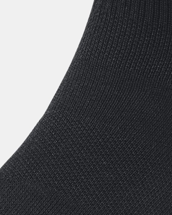 Unisex UA Performance Tech 3-Pack Quarter Socks, Black, pdpMainDesktop image number 1