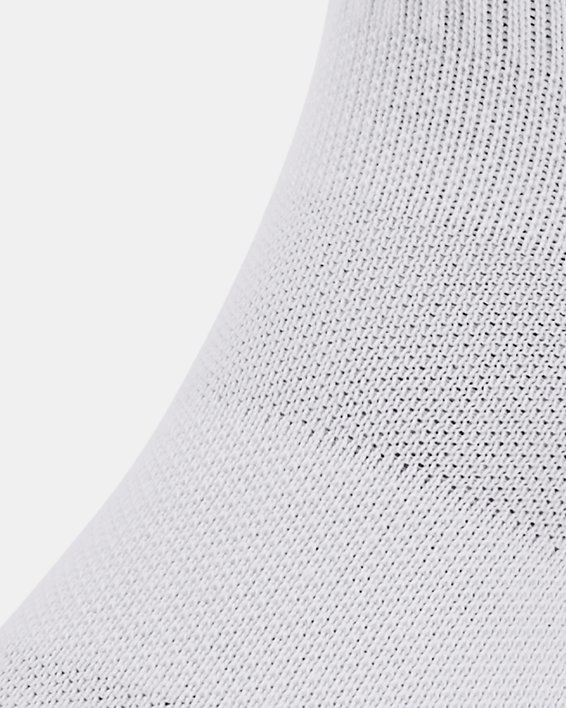 Lot de 3 paires de chaussettes mi-hautes UA Performance Tech unisexes, White, pdpMainDesktop image number 1