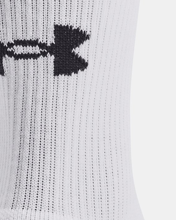 Unisex UA Performance Tech Crew sokken – 3 paar, White, pdpMainDesktop image number 2