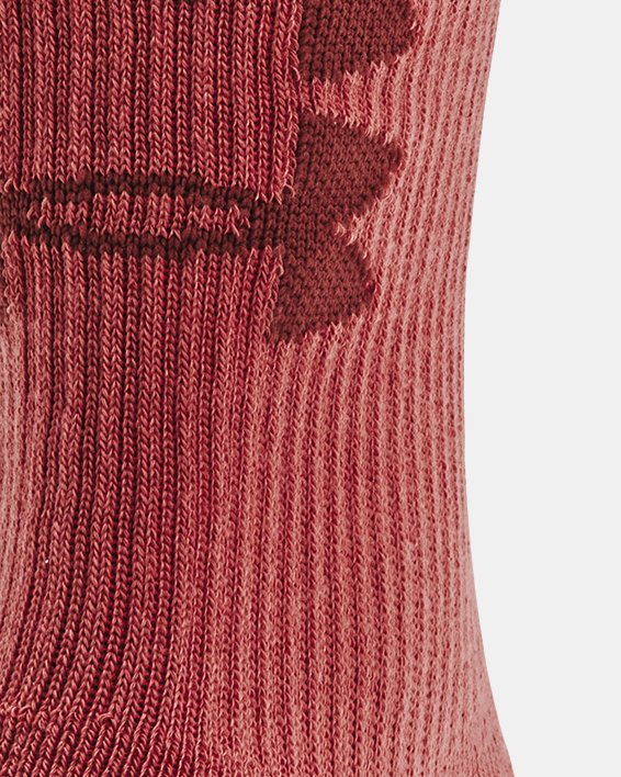 Unisex UA Performance Tech Crew sokken – 3 paar, Red, pdpMainDesktop image number 2