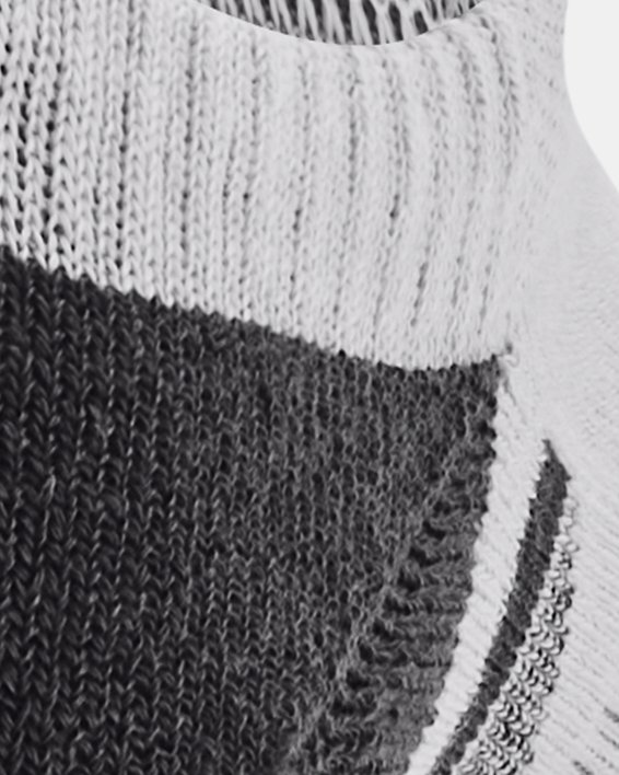 Lot de 3 paires de chaussettes invisibles UA Performance Tech pour enfant, Gray, pdpMainDesktop image number 2