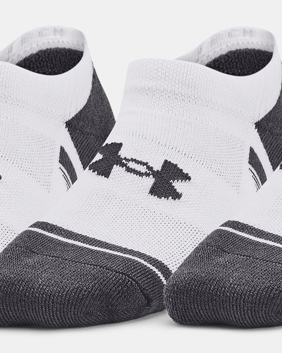Lot de 3 paires de chaussettes invisibles UA Performance Tech pour enfant, White, pdpMainDesktop image number 0