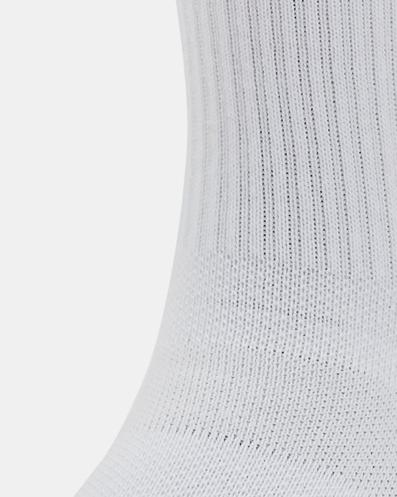 Lot de 3 paires de chaussettes hautes UA Performance Tech pour enfant, White, pdpMainDesktop image number 0