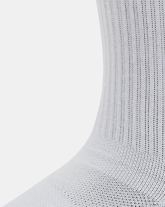 Lot de 3 paires de chaussettes hautes UA Performance Tech pour enfant, White, pdpMainDesktop image number 3