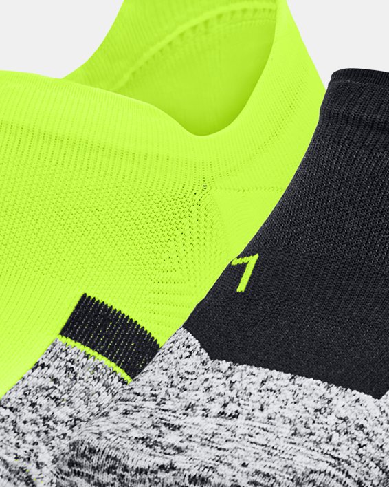 Men's UA ArmourDry™ Pro Ultra Low Tab 2-Pack Training Socks in Yellow image number 0