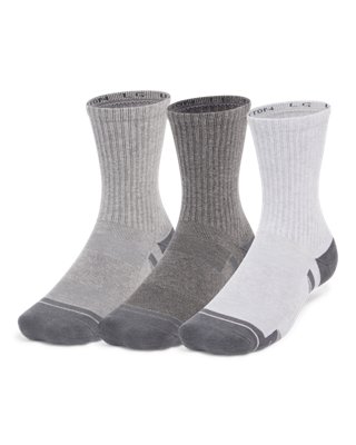 UA Performance Cotton Unisex 3-Pack Mid-Crew Socks