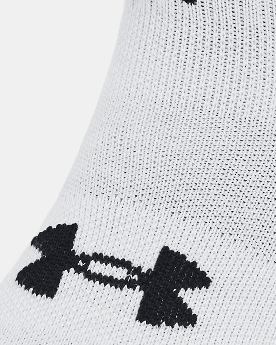 Calcetines tobilleros de algodón UA Performance unisex en paquete de 2 pares, White, pdpMainDesktop image number 1