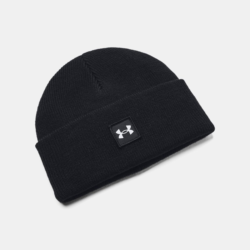 Image of Under Armour Men's Under Armour Halftime Shallow Cuff Beanie Black / White OSFM