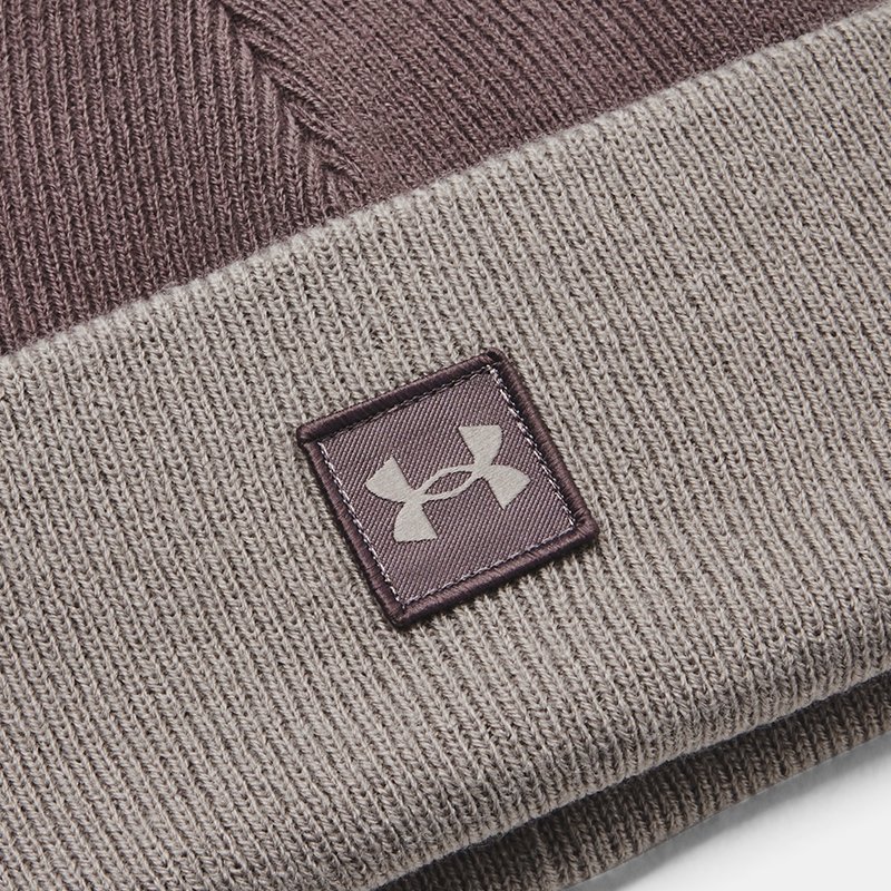 Men's  Under Armour  Halftime Shallow Cuff Beanie Ash Taupe / Pewter / Pewter OSFM
