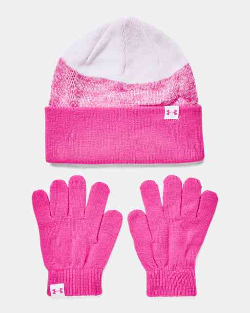 Girls' UA Beanie & Gloves Combo