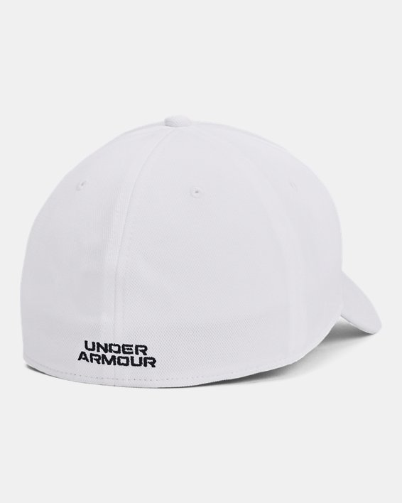 Under Armour Men's Blitzing Baseball Hat/Cap - White, M/L, Stretch Fit