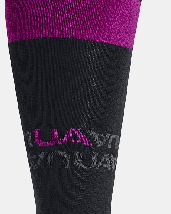 Unisex UA High Rise Over-The-Calf Socks in Black image number 2