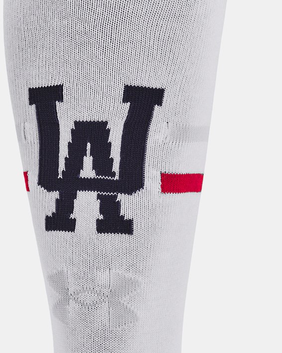 Unisex UA High Rise Over-The-Calf Socks in White image number 2