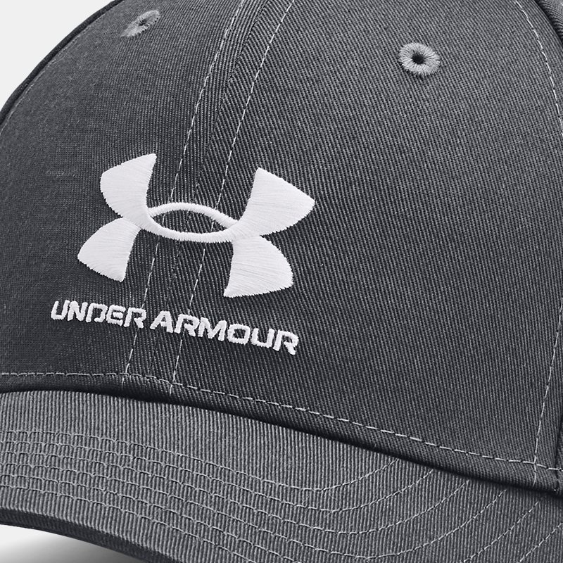 Image of Under Armour Boys' Under Armour Branded Adjustable Cap Pitch Gray / White OSFM