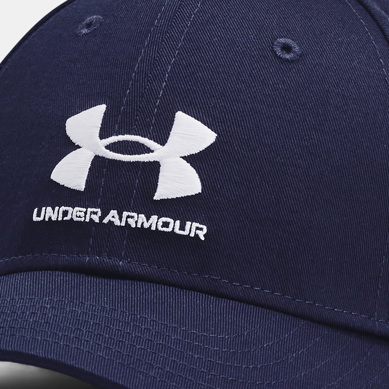 Boys' Under Armour Branded Adjustable Cap Midnight Navy / White One Size