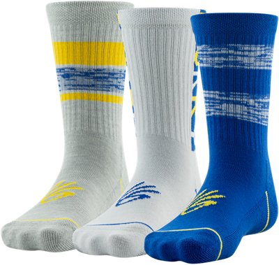 Kids' Curry Phenom 3Pack Crew Socks Under Armour